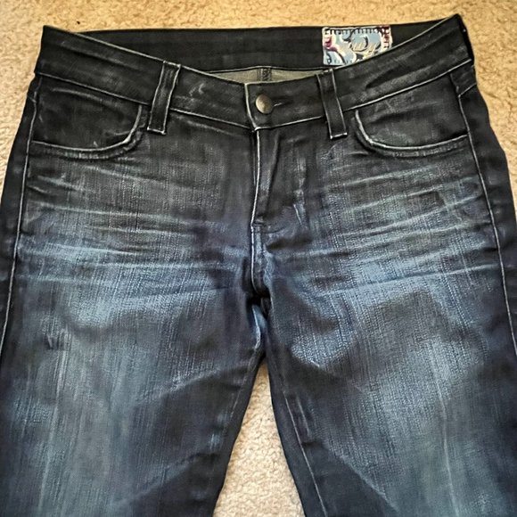 Siwy Hannah Rapture Wash Skinny Distressed Signature Embroidered Pocket Jeans 26 - Picture 4 of 4